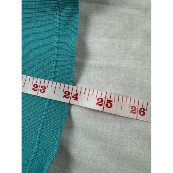 LL Bean Womens Teal Blue 100% Cotton Long Sleeve Henley Top Size Medium Regular - Picture 7 of 12